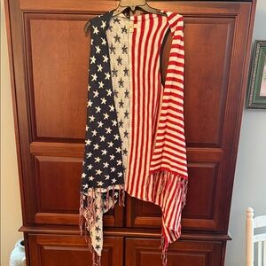 One World patriotic shrug.